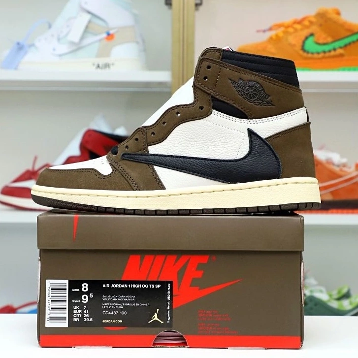 JORDAN X OG 1 SCOTT HIGH RETRO AIR TRAVIS 'MOCHA' 1001